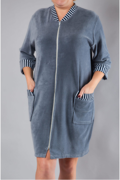 Халат жіночий велюровий H085 Халат жіночий велюровий H085