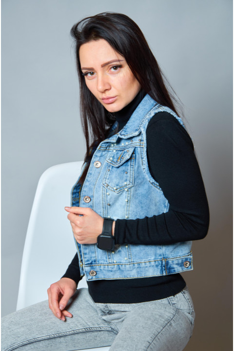 Джинсова жилетка 3366 Джинсова жилетка 3366
